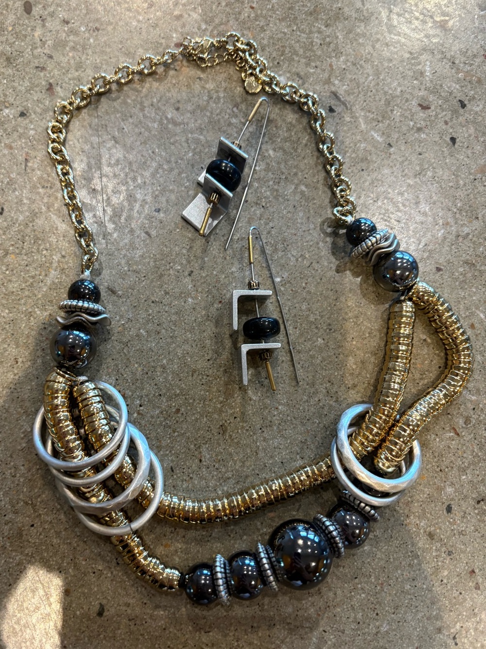 Statement Necklace & Matching Earrings Set | From Italy